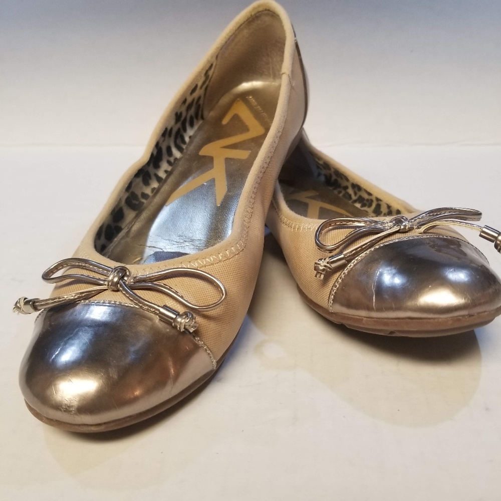 ❤ Anne Klein Sport Rose Gold Ballet Flats …